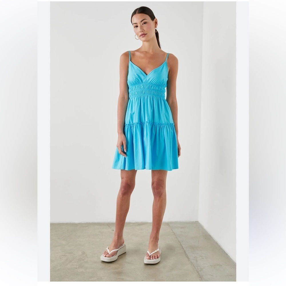 Rails Carmen Turquoise Spaghetti Strap Mini Dress Size Medium
